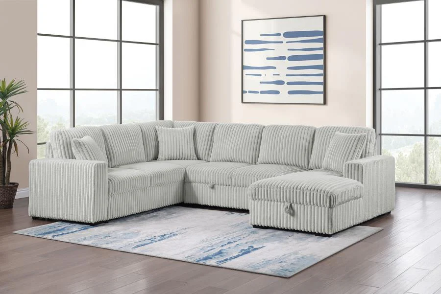 Devonshire - Sleeper Sectional Sofa Storage Chaise - Image 5