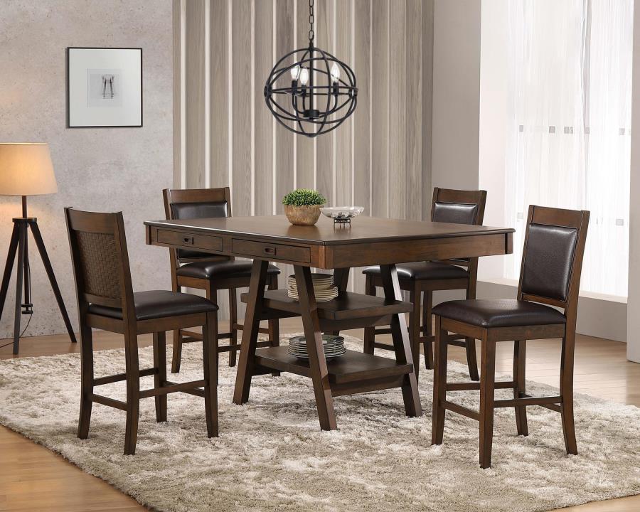 Dewey - Upholstered Counter Chair (Set of 2) - Walnut - Image 14
