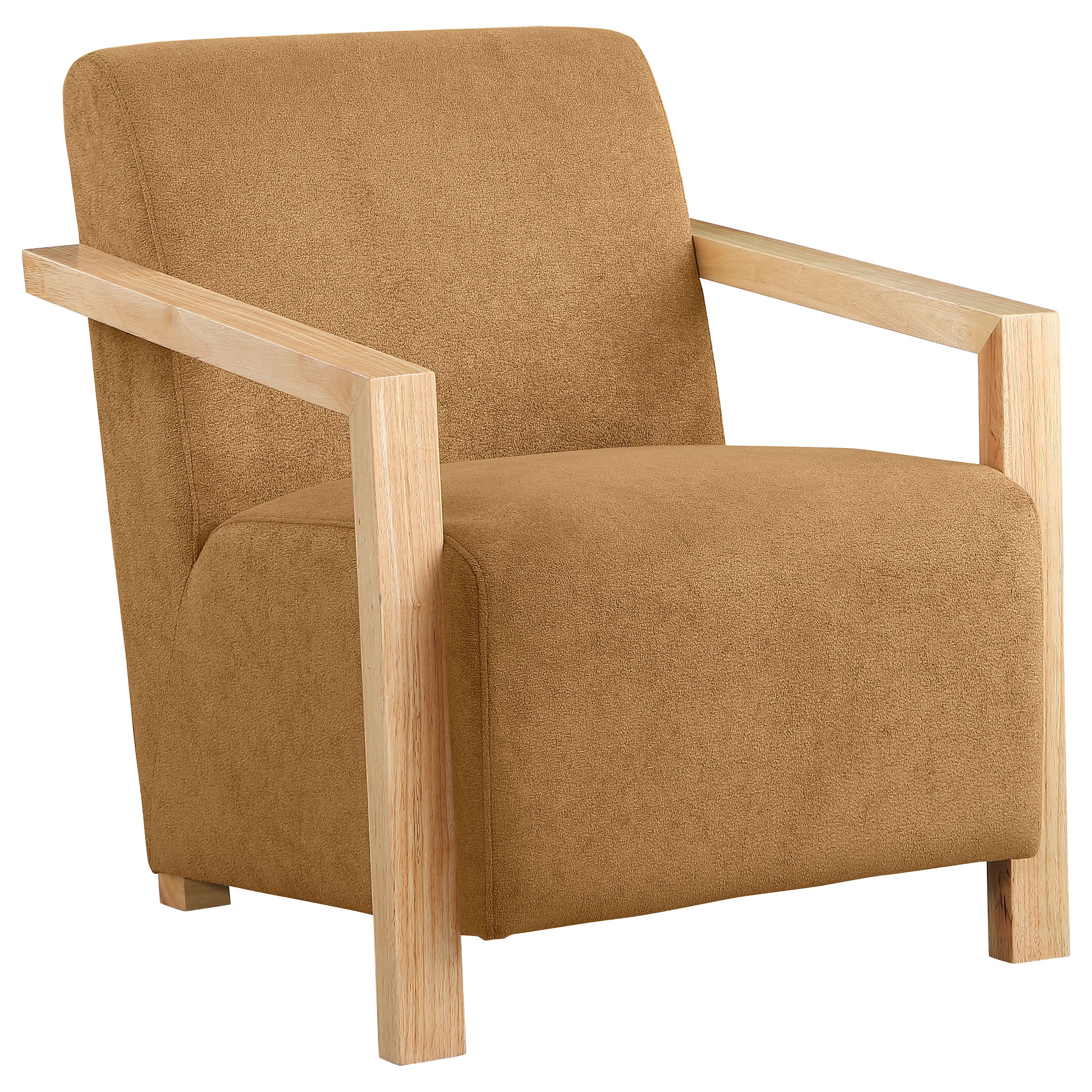 Diego - Upholstered Accent Arm Chair With Wood Arms - Image 26