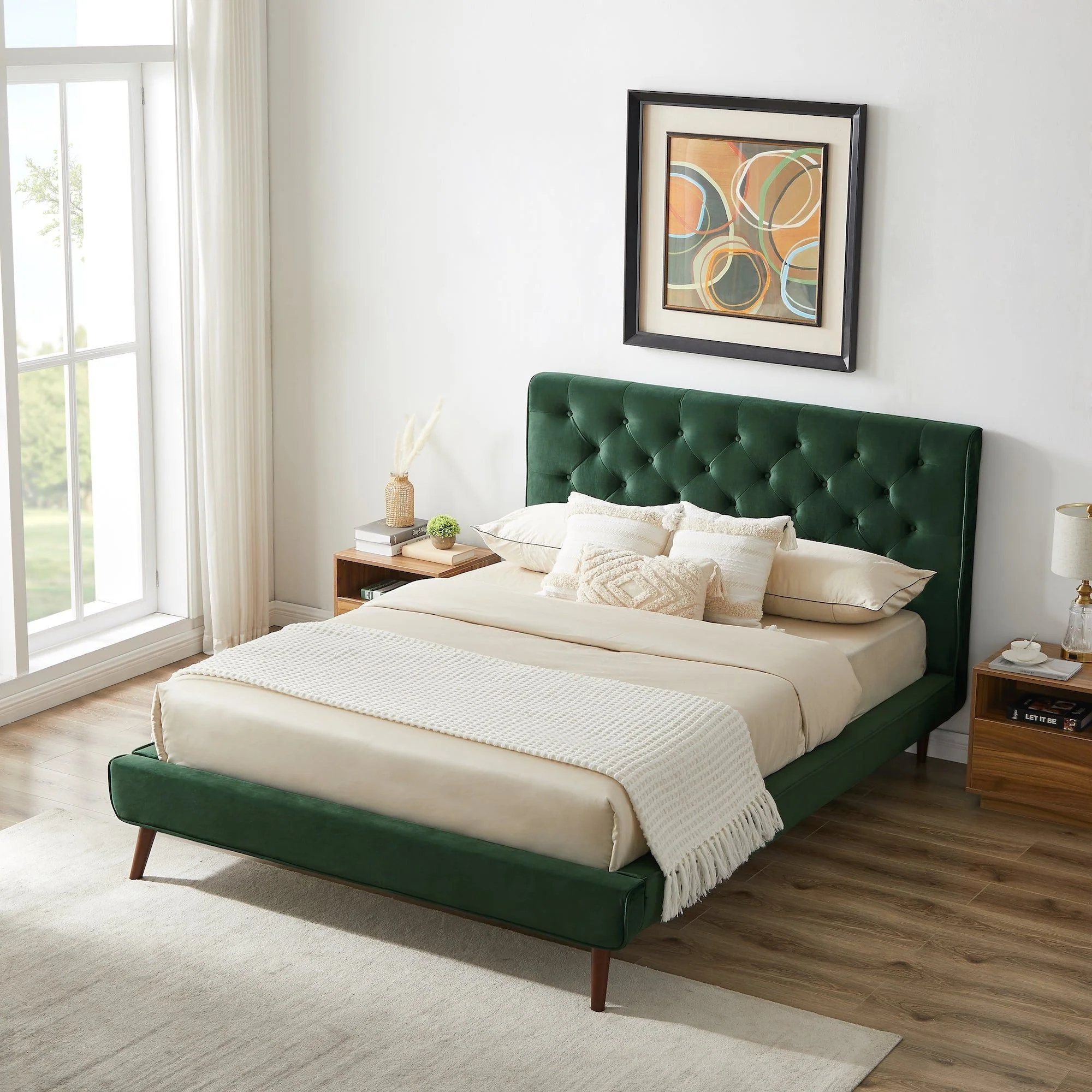 Dillon - Mid-Century Modern Platform Bed - Image 6
