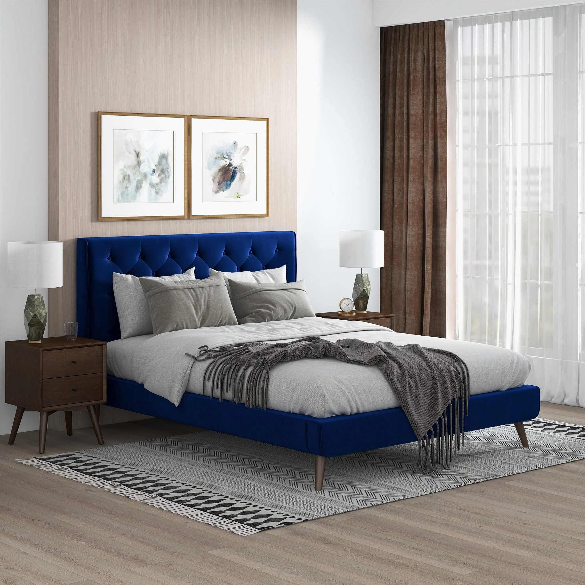 Dillon - Mid-Century Platform Bed - Image 2