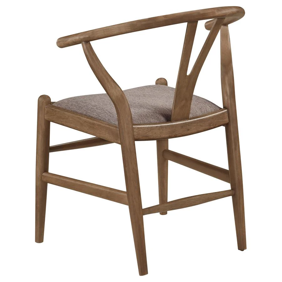Dinah - 5 Piece Round Solid Wood Dining Set - Walnut - Image 8