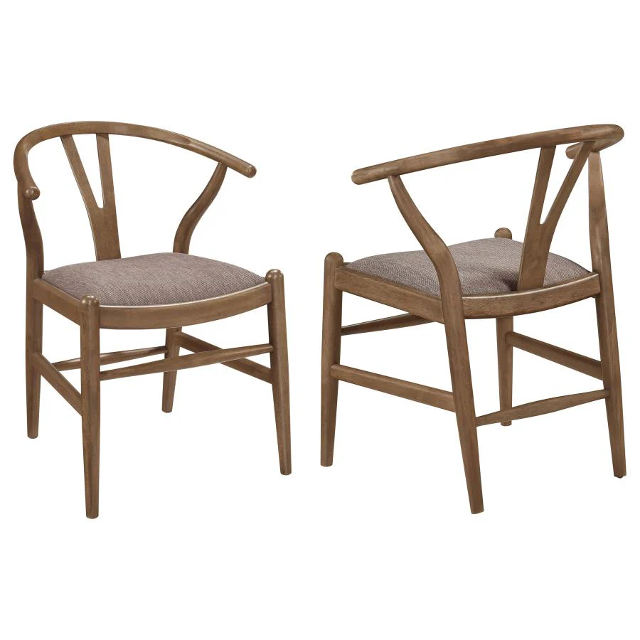 Dinah - Wood Wishbone Dining Side Chair (Set of 2) - Walnut