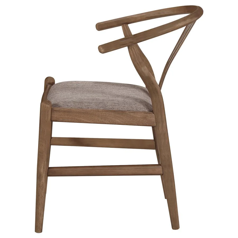 Dinah - Wood Wishbone Dining Side Chair (Set of 2) - Walnut - Image 6