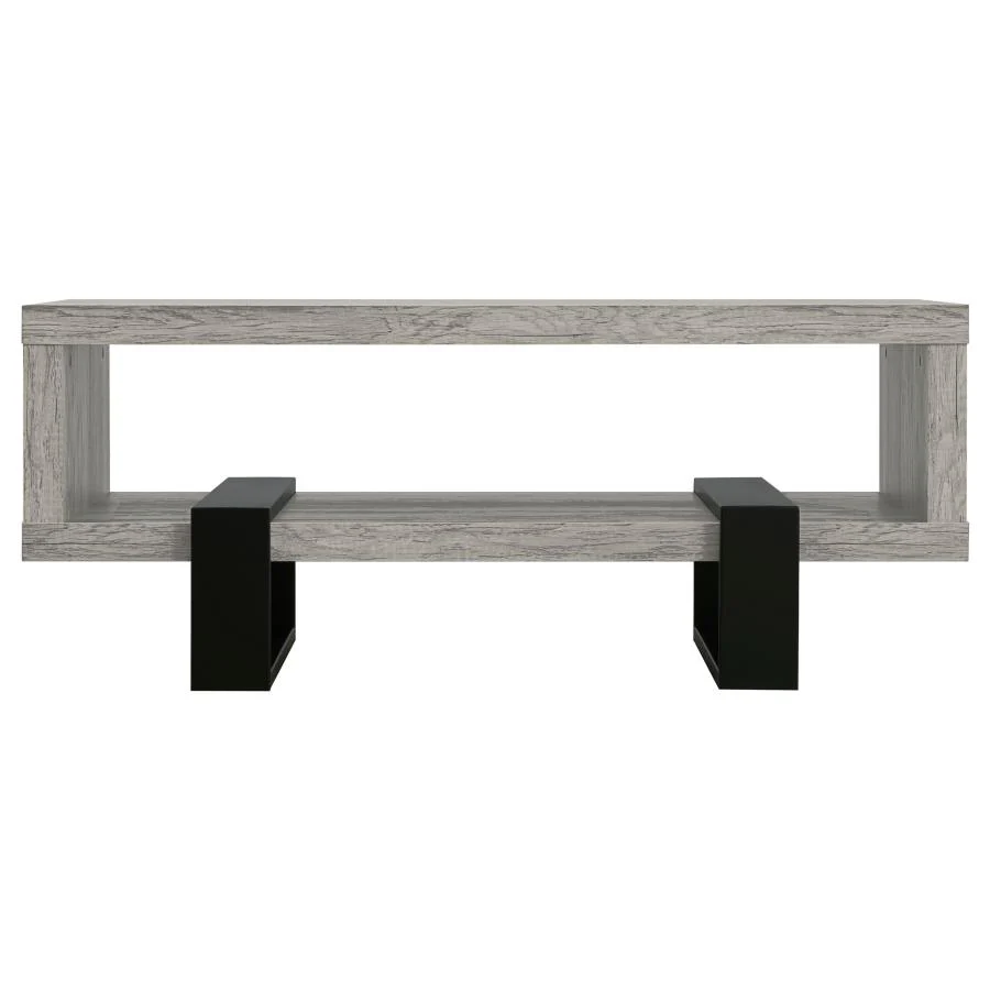 Dinard - Engineered Wood Coffee Table - Gray Driftwood - Image 3