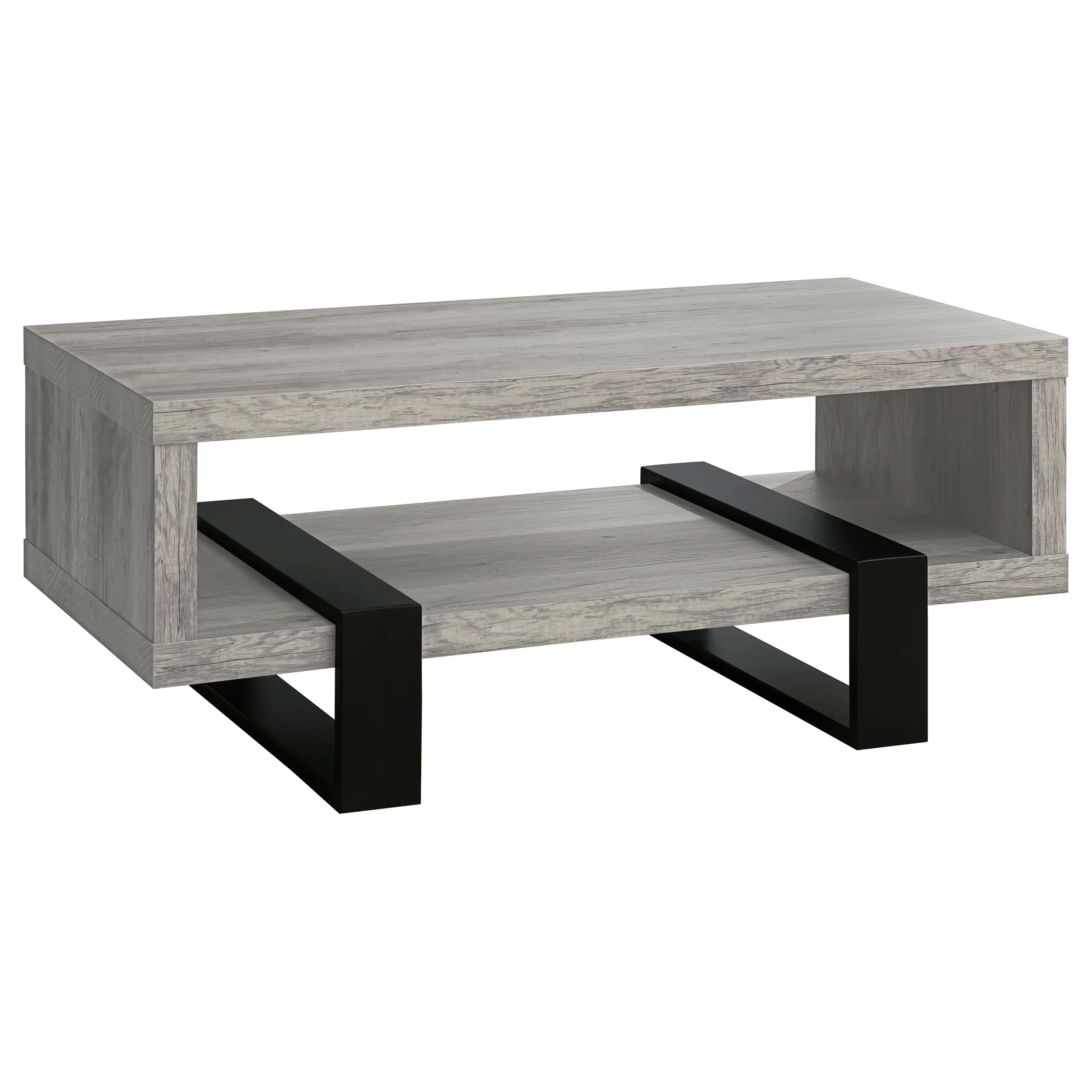 Dinard - Engineered Wood Coffee Table - Gray Driftwood - Image 8