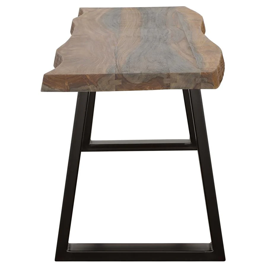 Ditman - Live Edge Wood Dining Bench - Gray Sheesham - Image 5
