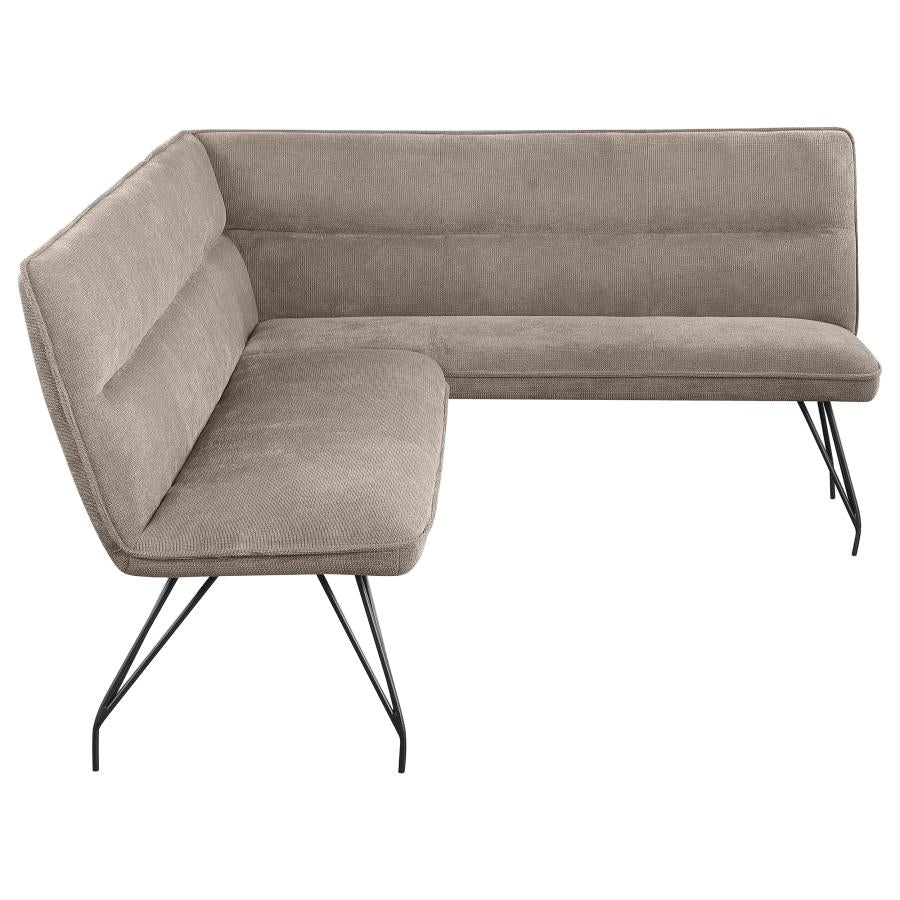 Dodson - Fabric Upholstered L-Shaped Nook Dining Bench - Image 12