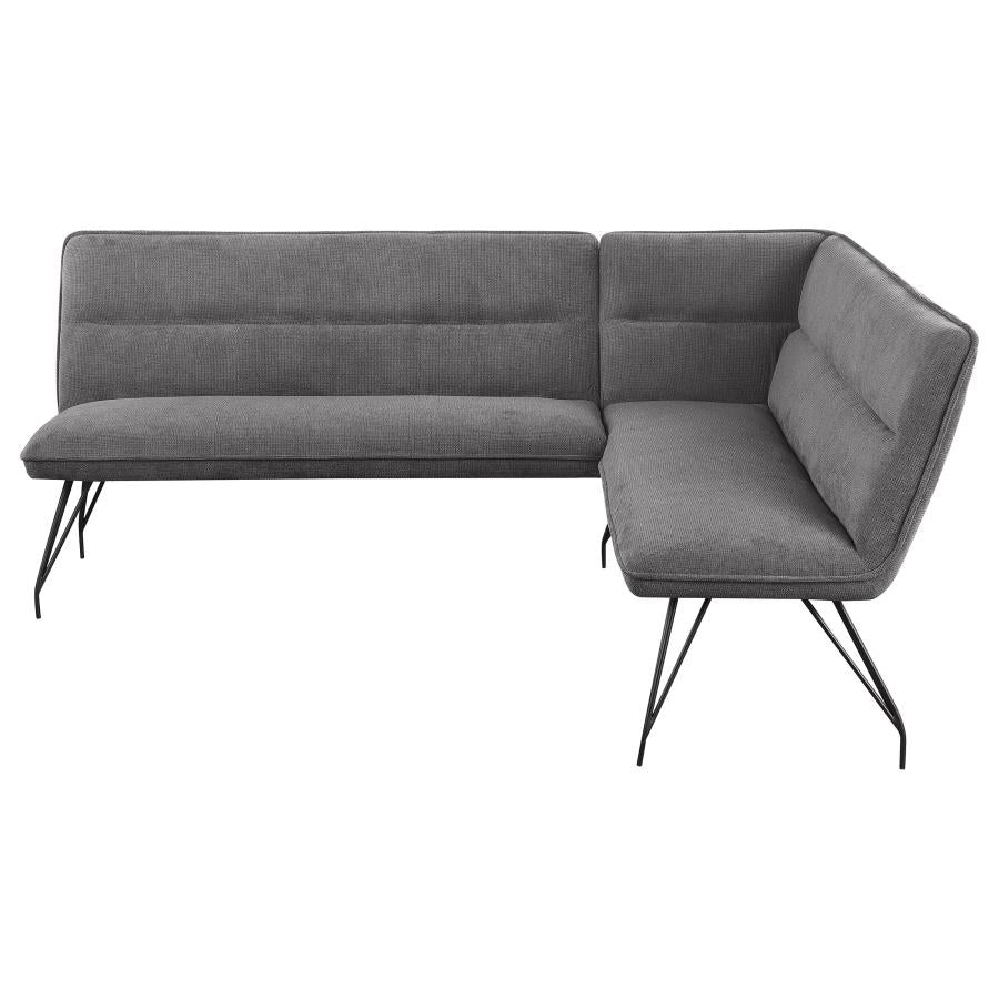 Dodson - Fabric Upholstered L-Shaped Nook Dining Bench - Image 5