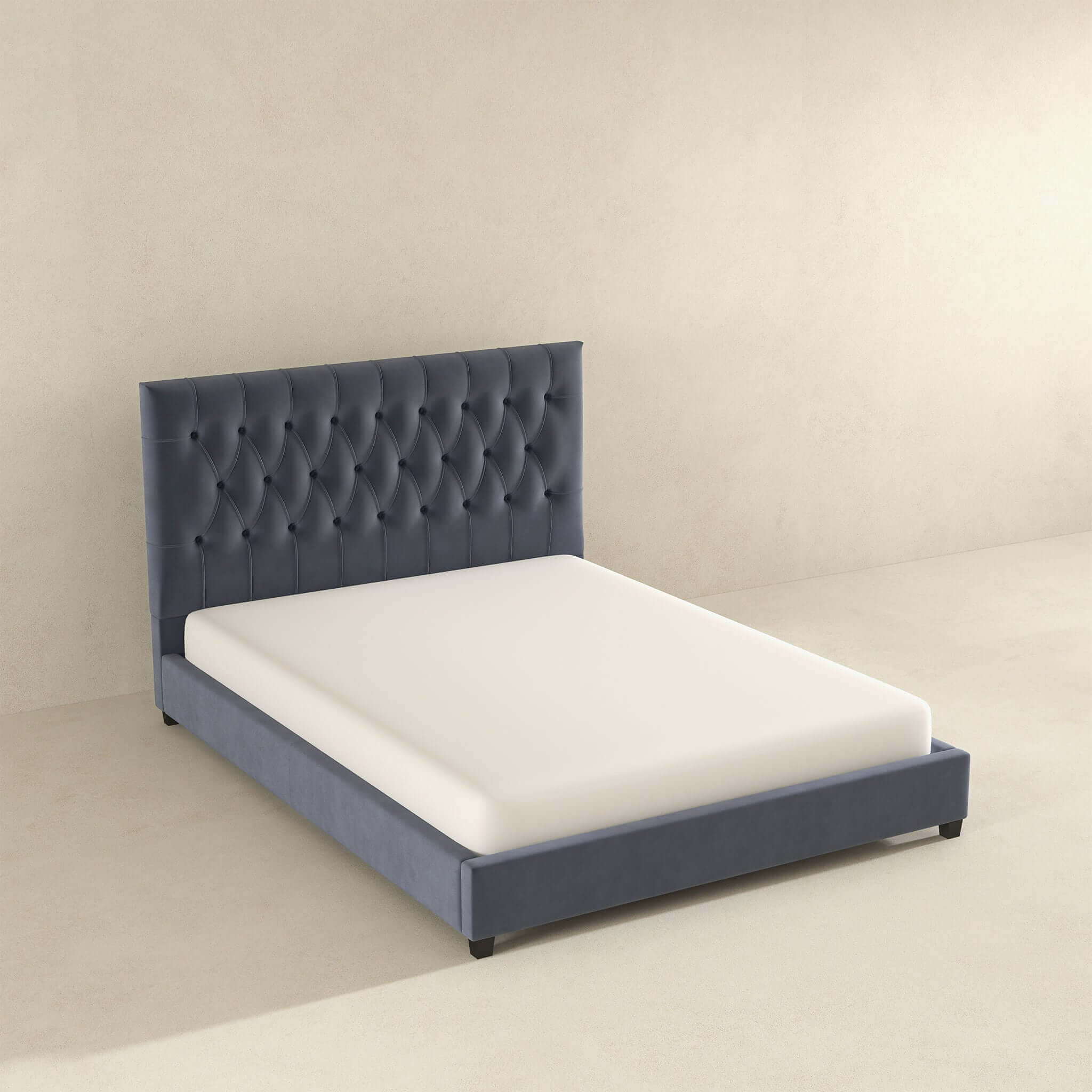 Donald - Mid-Century Modern Upholstered Platform Bed - Image 10
