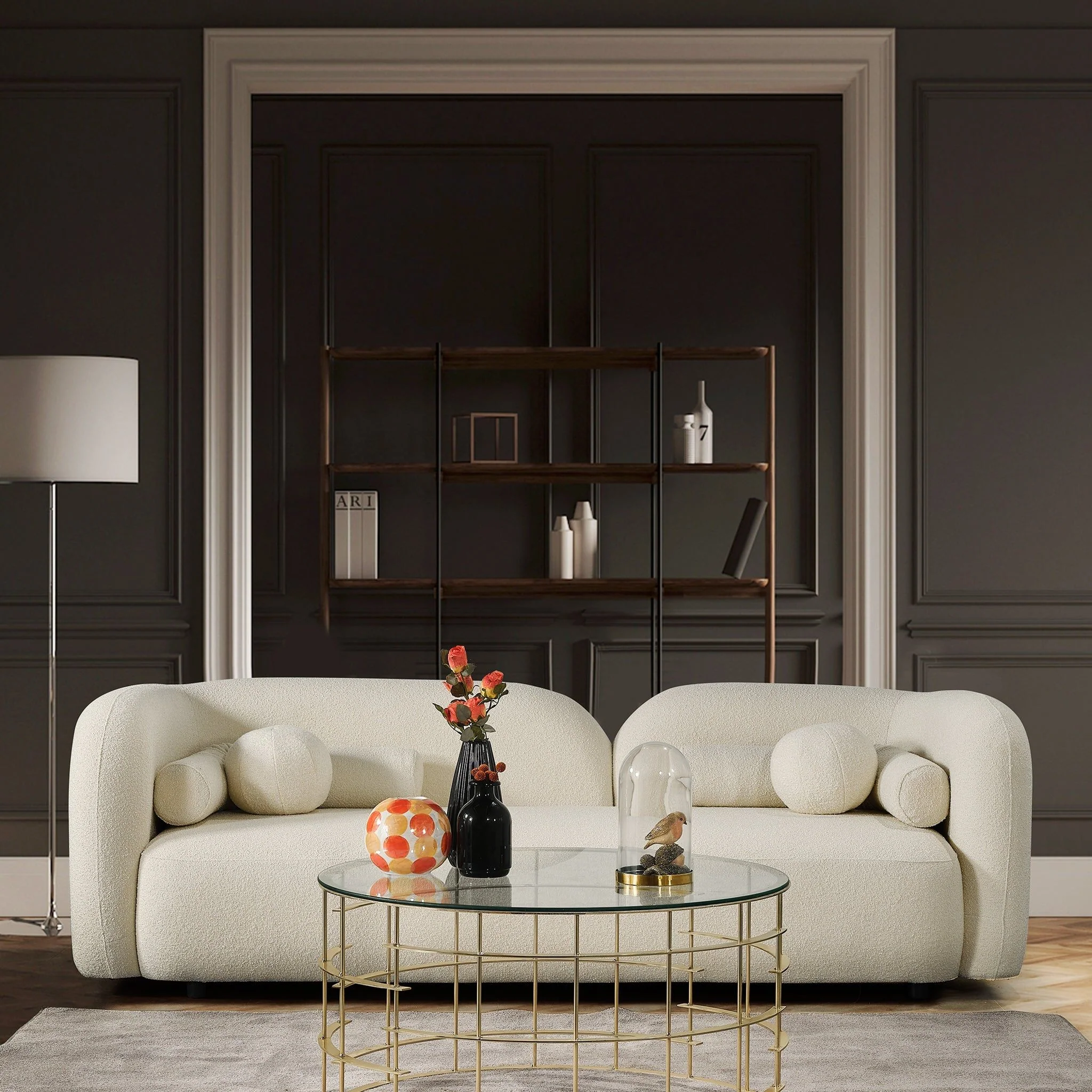 Donna - Japandi Design Boucle Sofa - Image 8