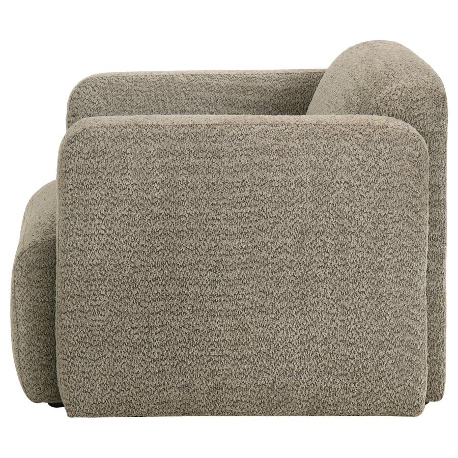 Dorset - Fabric Upholstered Round Track Arm Accent Chair - Image 10