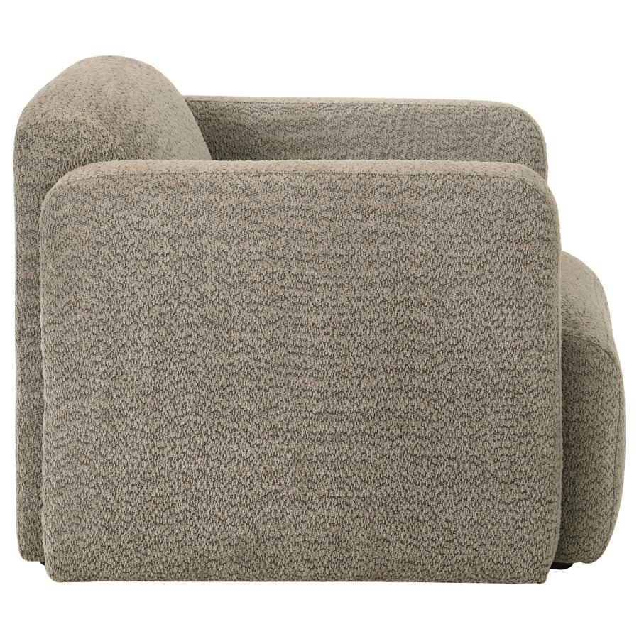 Dorset - Fabric Upholstered Round Track Arm Accent Chair - Image 18