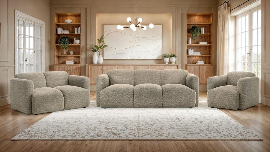 Dorset - Fabric Upholstered Round Track Arm Accent Chair - Image 26