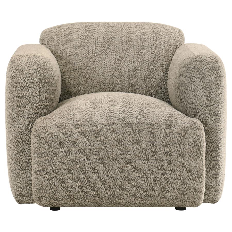 Dorset - Fabric Upholstered Round Track Arm Accent Chair - Image 6