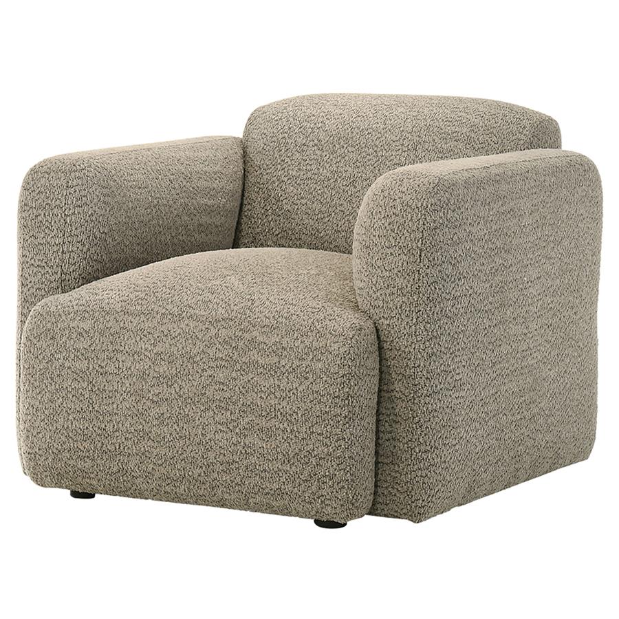 Dorset - Fabric Upholstered Round Track Arm Accent Chair - Image 8