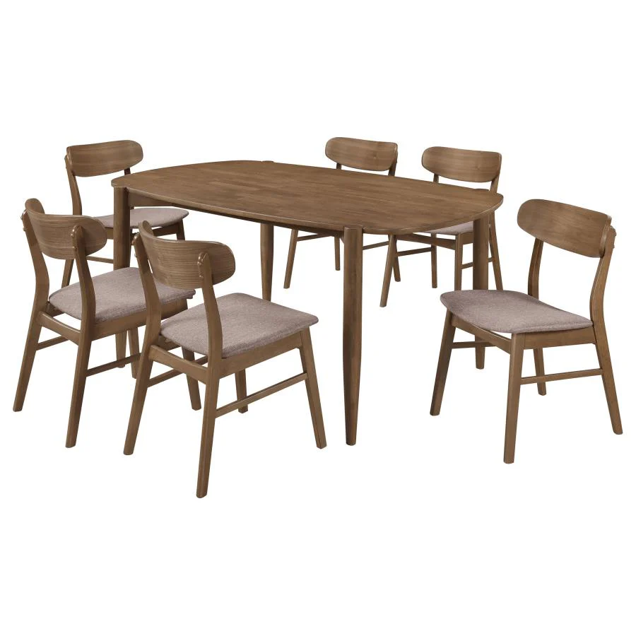 Dortch - Oval Solid Wood Dining Set - Image 4