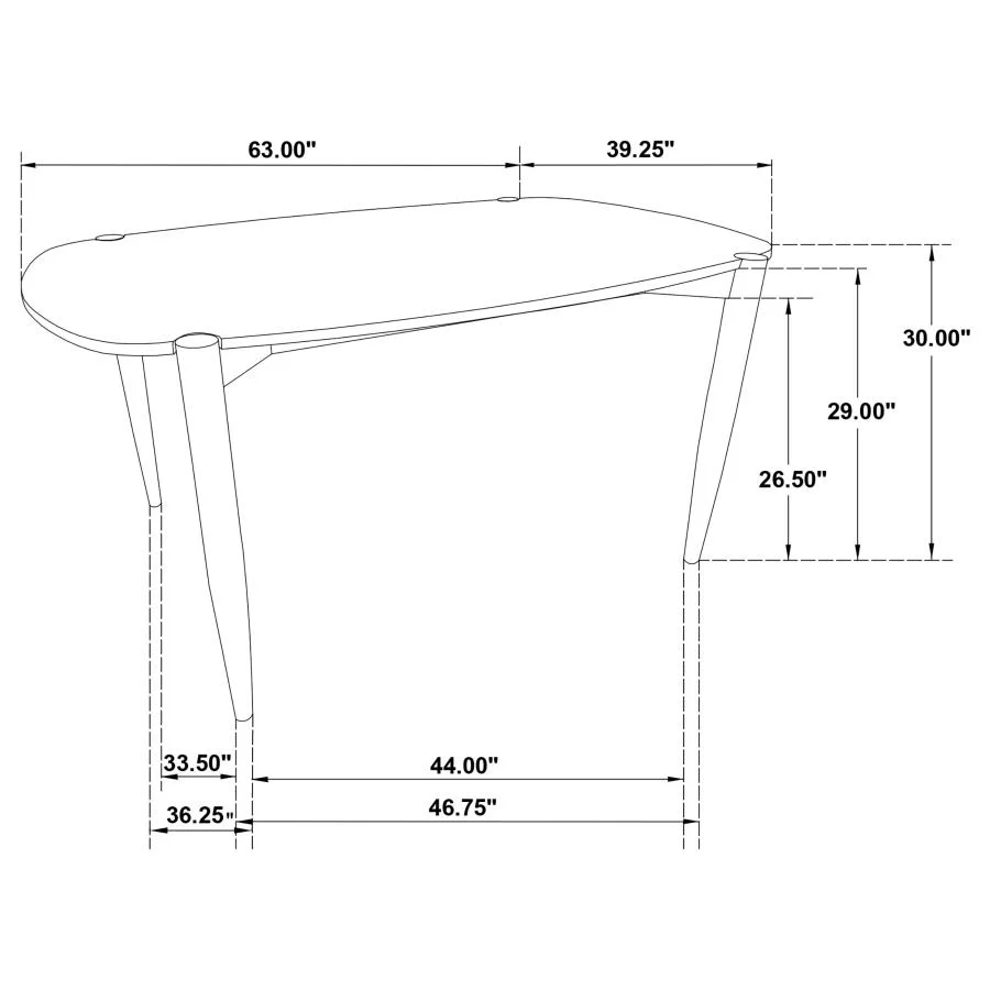 Dortch - Oval Solid Wood Dining Table - Walnut - Image 8