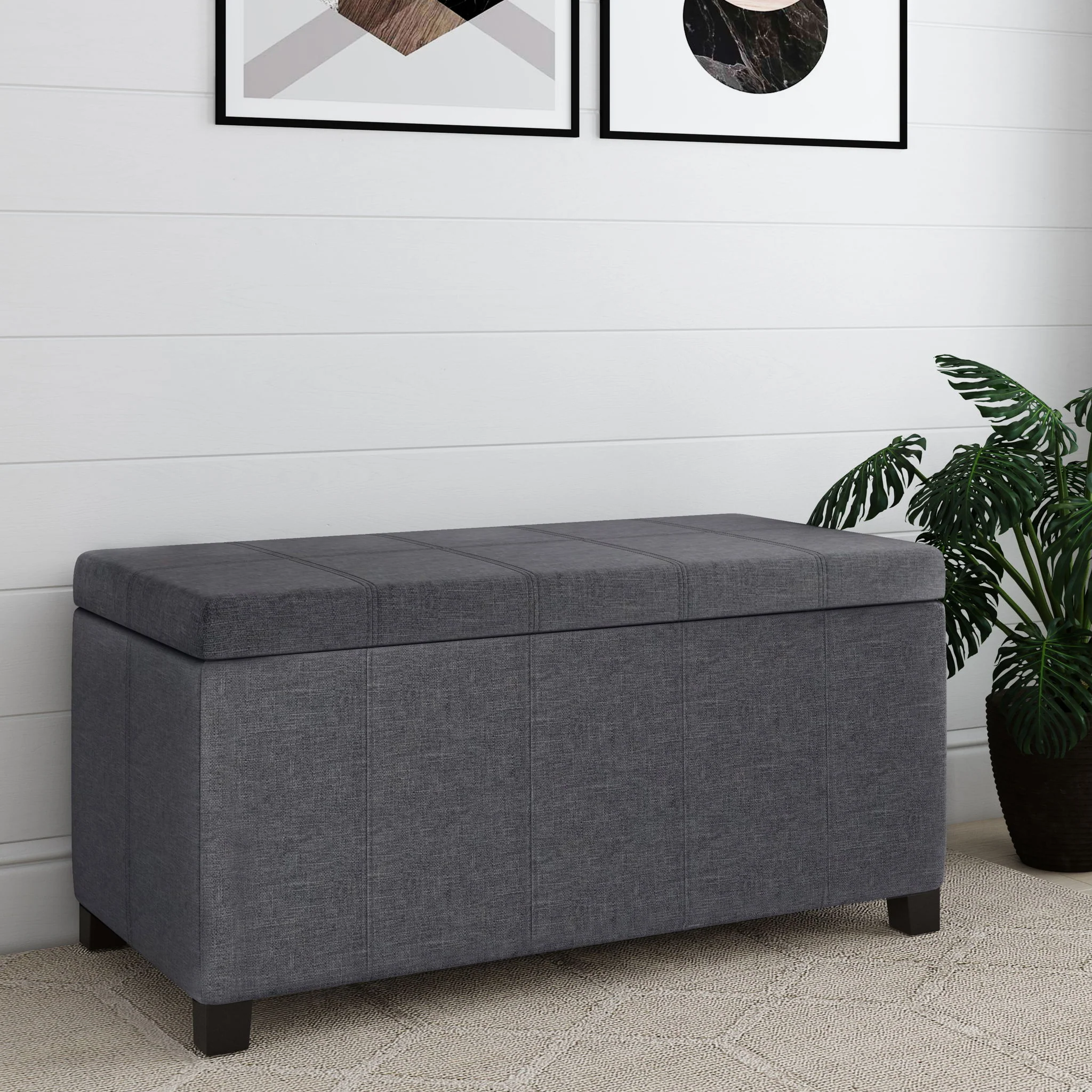 Dover - Upholstered Storage Ottoman Bench - Image 11