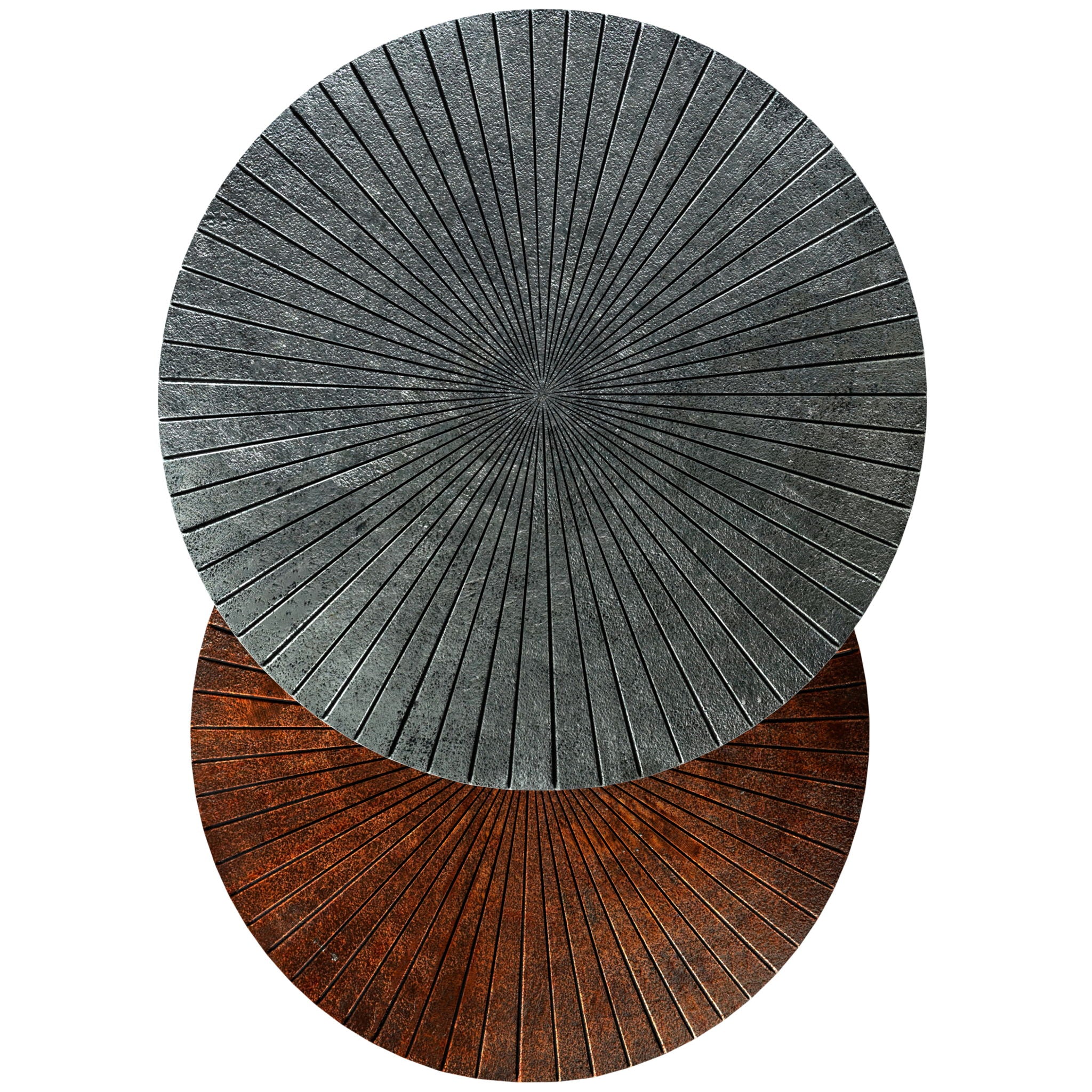 Drake - 2 Piece Nesting Table - Antique Nickel / Antique Copper - Image 3