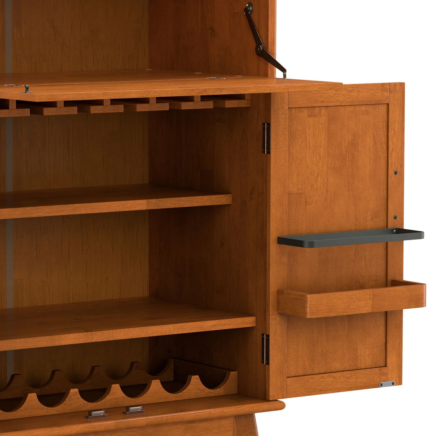 Draper - Mid Century Bar Cabinet - Image 4