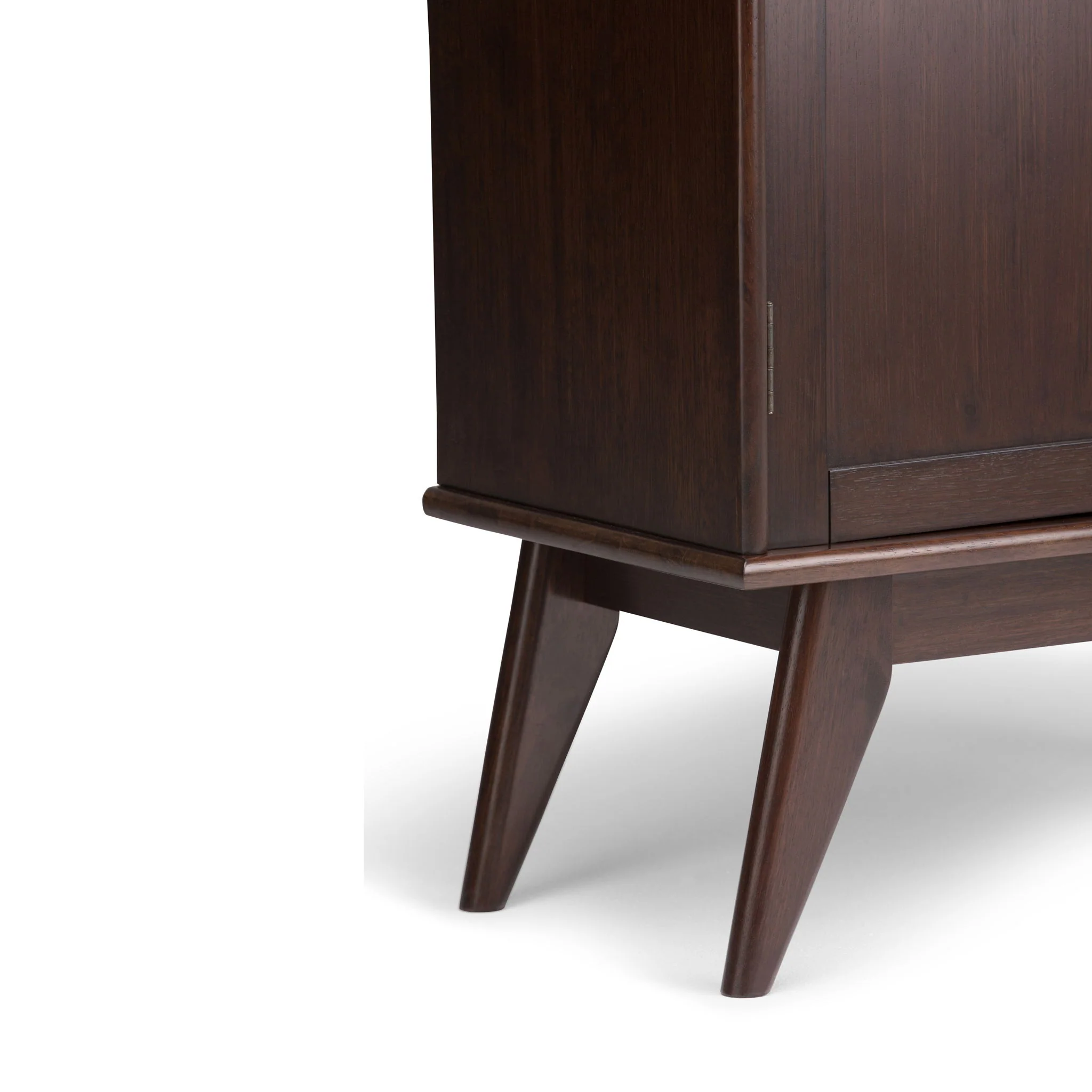 Draper - Low Storage Cabinet - Medium Auburn Brown - Image 4