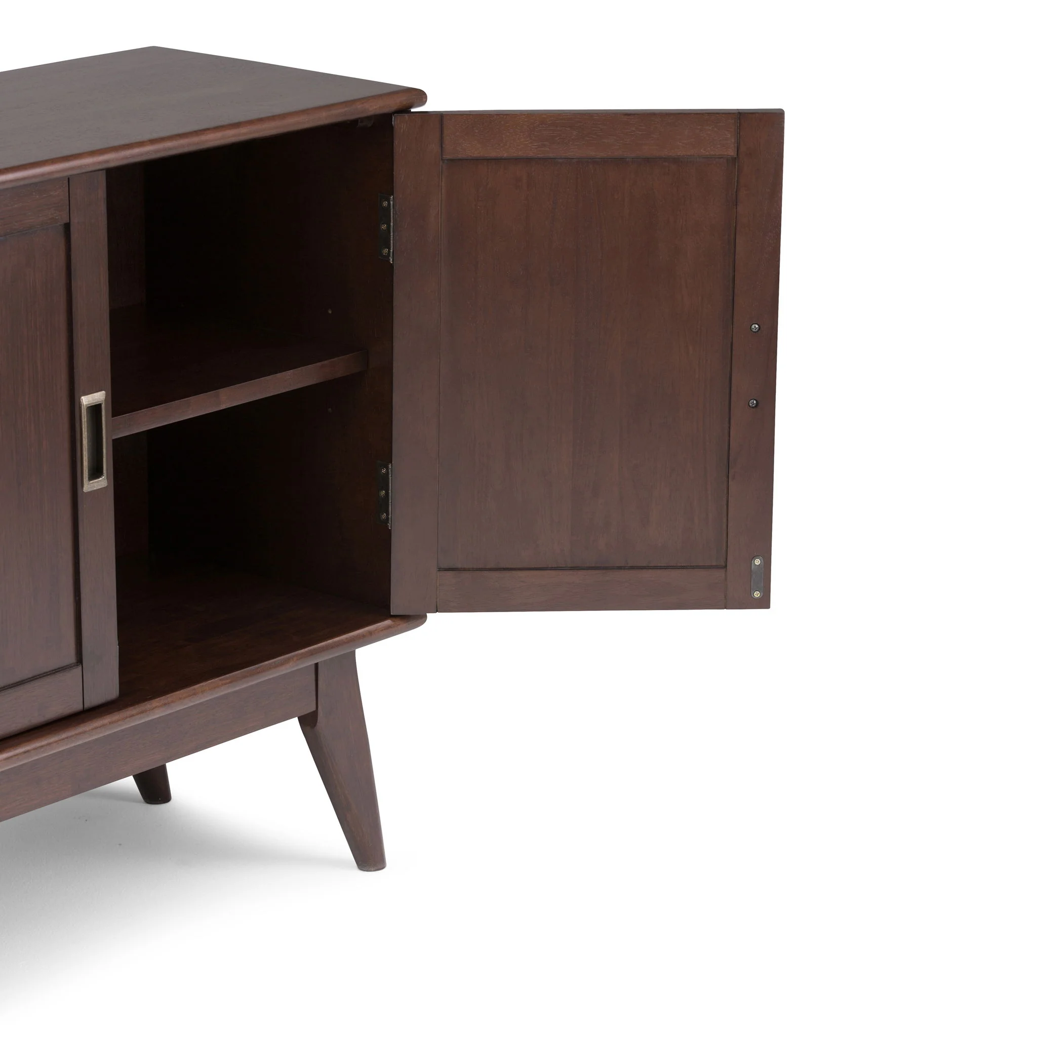Draper - Low Storage Cabinet - Medium Auburn Brown - Image 6