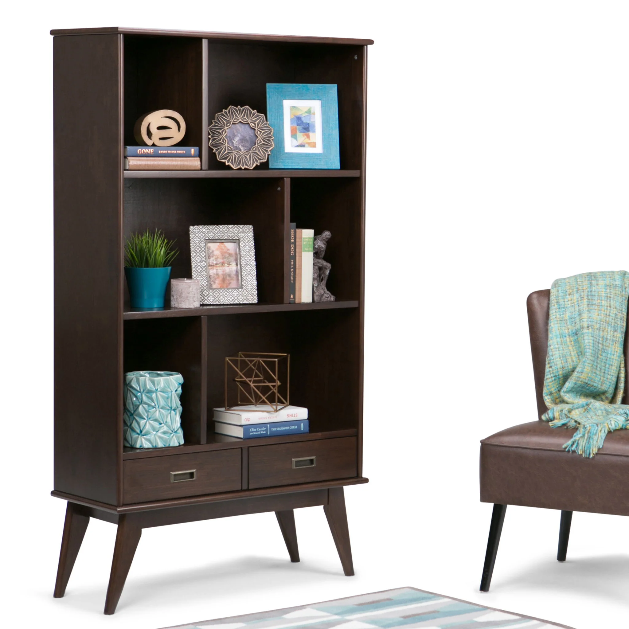 Draper - Mid Century Wide Bookcase And Storage Unit - Image 34