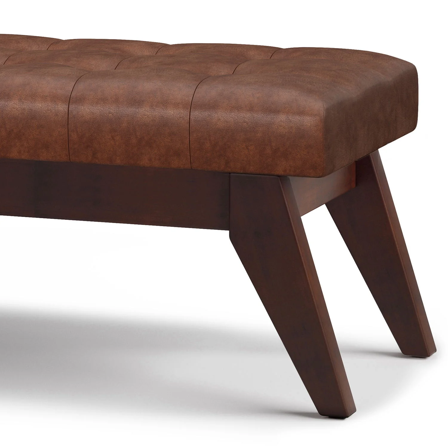 Draper - Upholstered Mid Century Tufted Ottoman Bench - Image 7