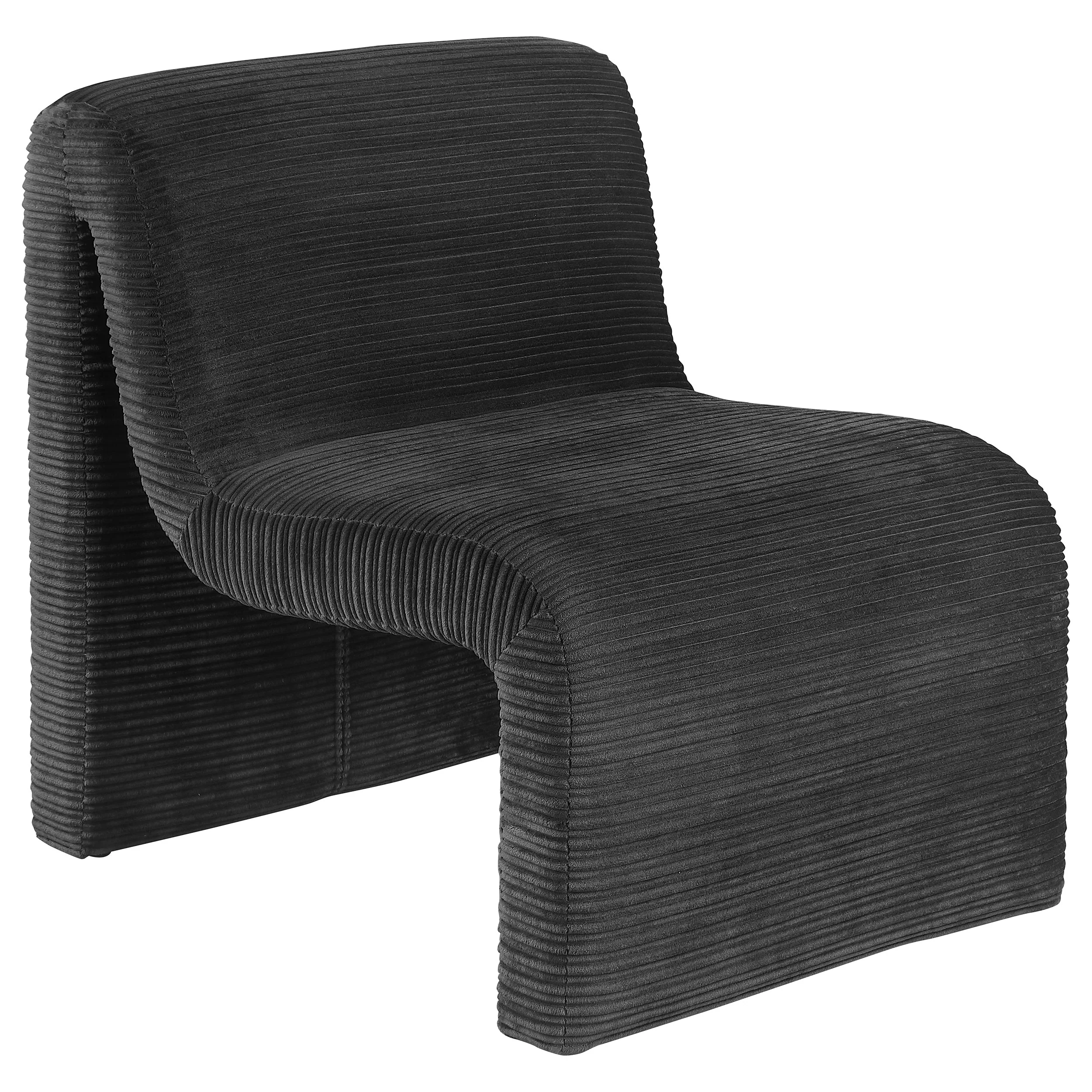 Drayton - Upholstered Curved Armless Accent Chair - Image 21