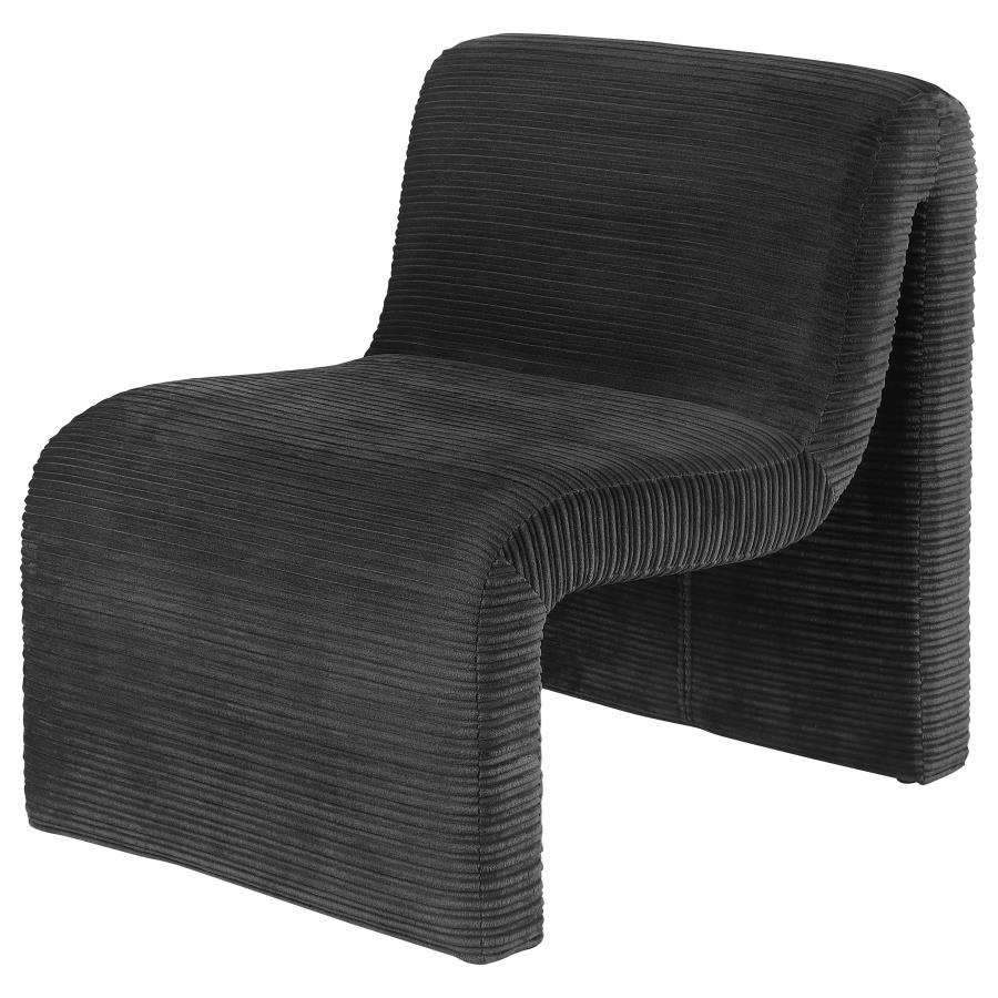 Drayton - Upholstered Curved Armless Accent Chair - Image 7