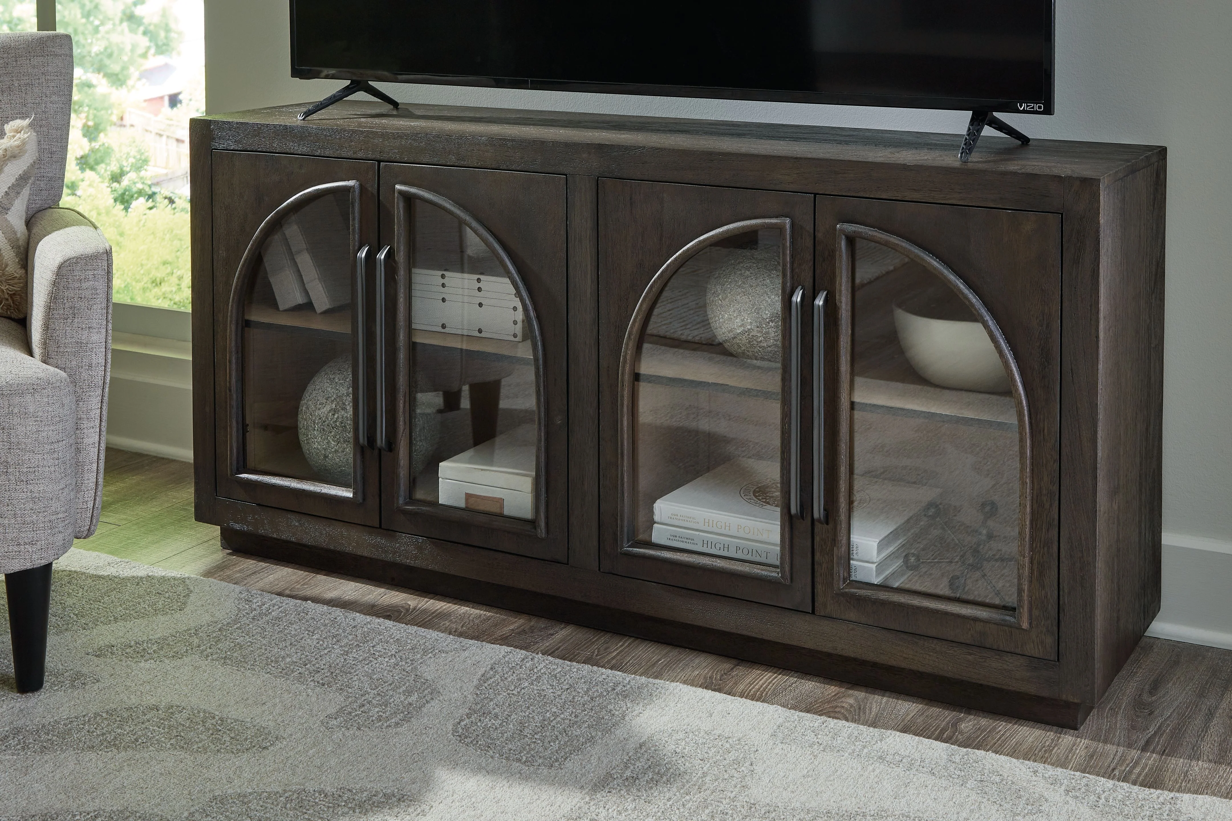 Dreley - Accent Cabinet - Grayish Brown - Image 3
