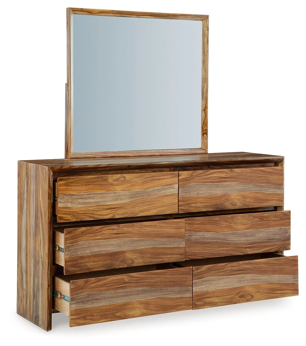 Dressonni - Dresser And Mirror - Brown - Image 7