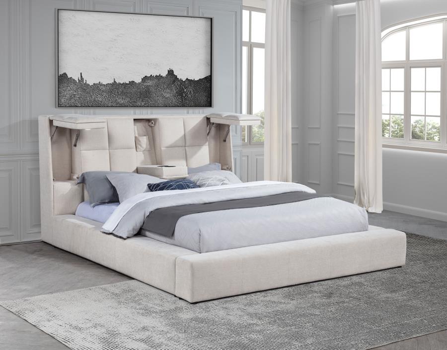 Dreux - Upholstered Panel Platform Bed - Image 14