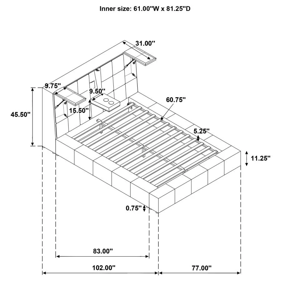Dreux - Upholstered Panel Platform Bed - Image 79