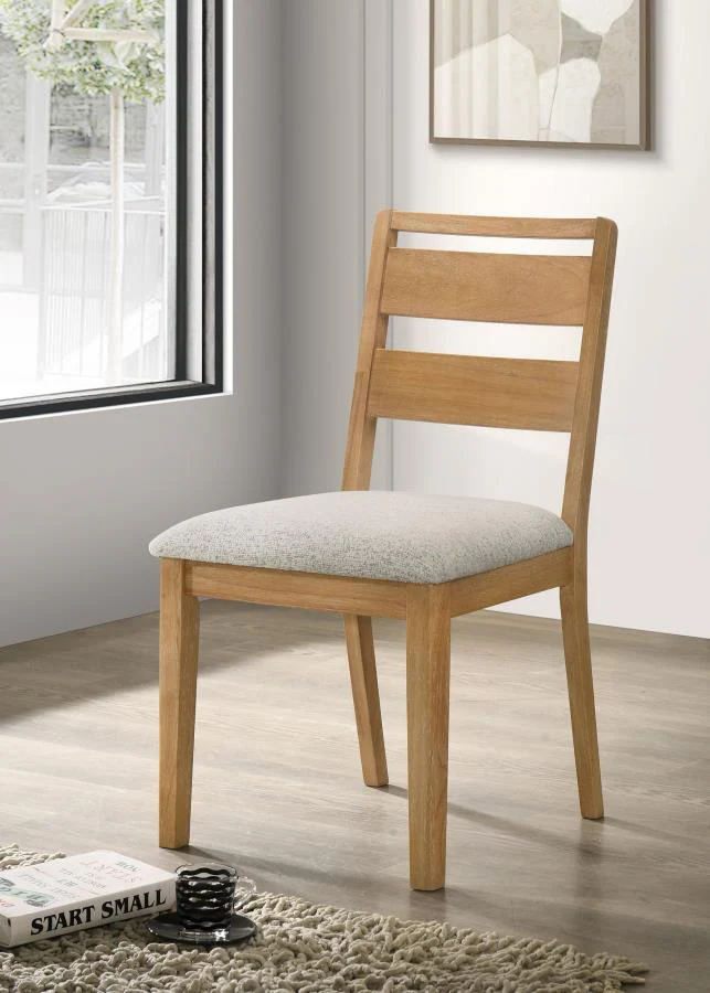 Duncan - Ladder Back Dining Side Chair (Set of 2) - Washed Oak - Image 2
