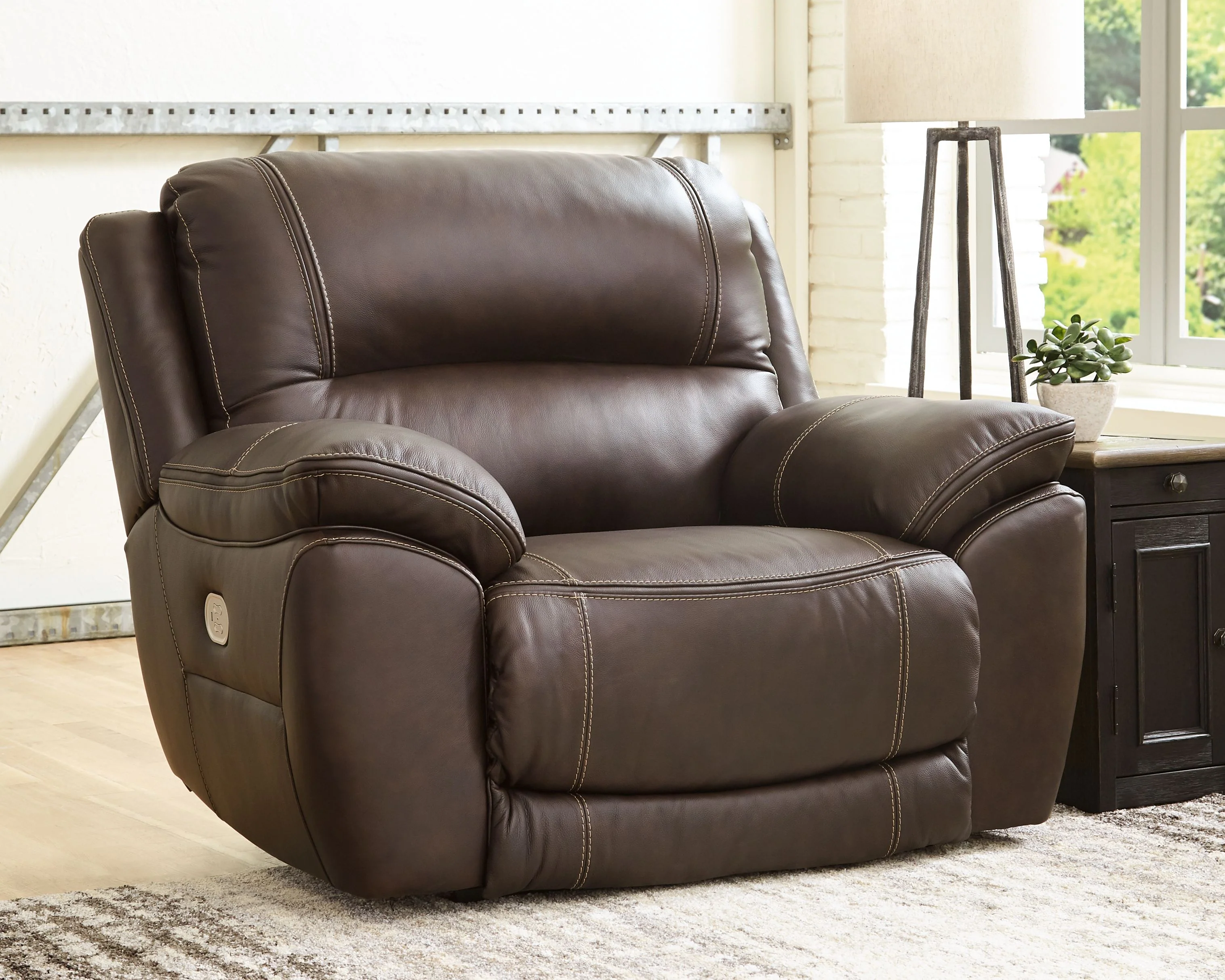 Dunleith - Zero Wall Recliner w/PWR HDRST - Chocolate - Image 10