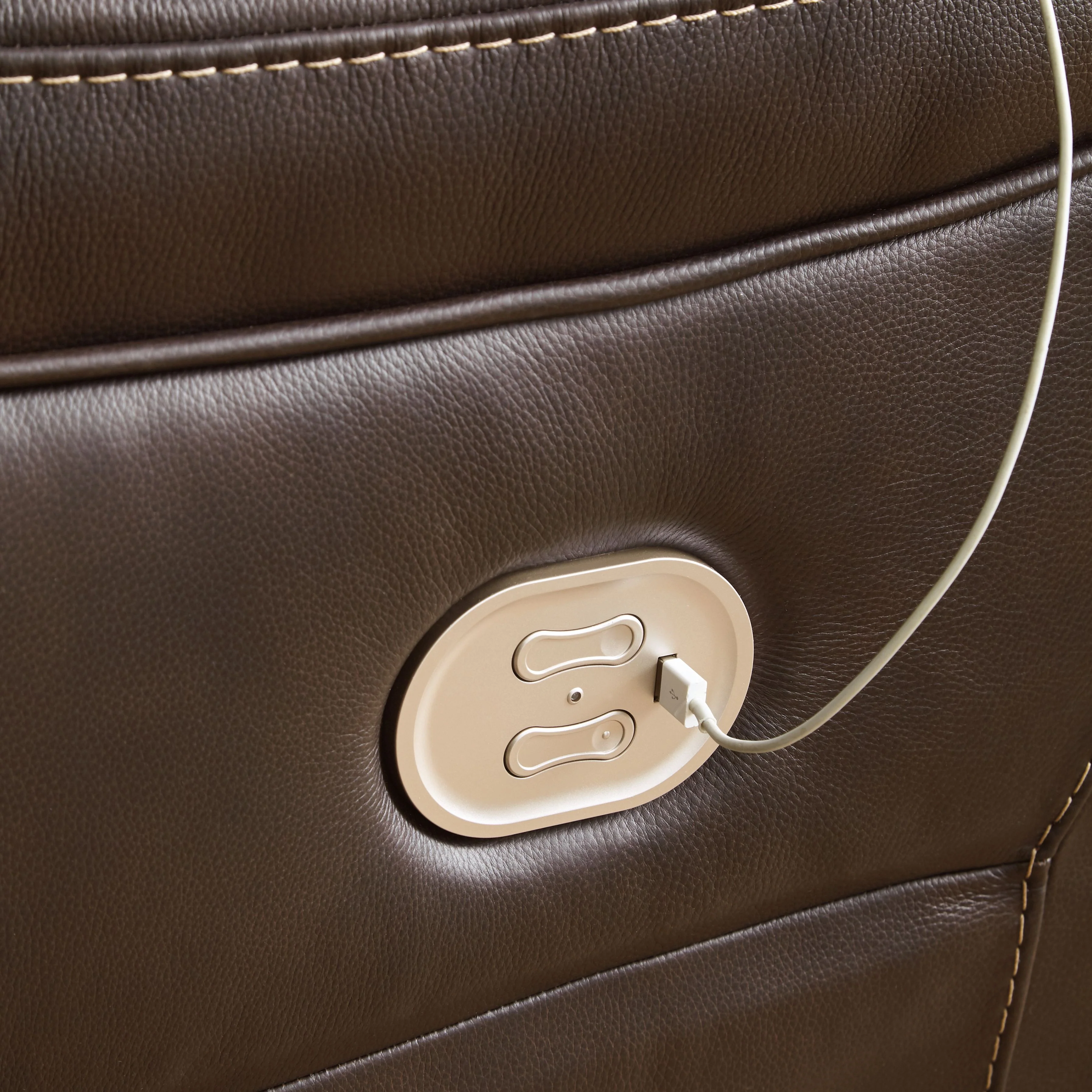 Dunleith - Zero Wall Recliner w/PWR HDRST - Chocolate - Image 3