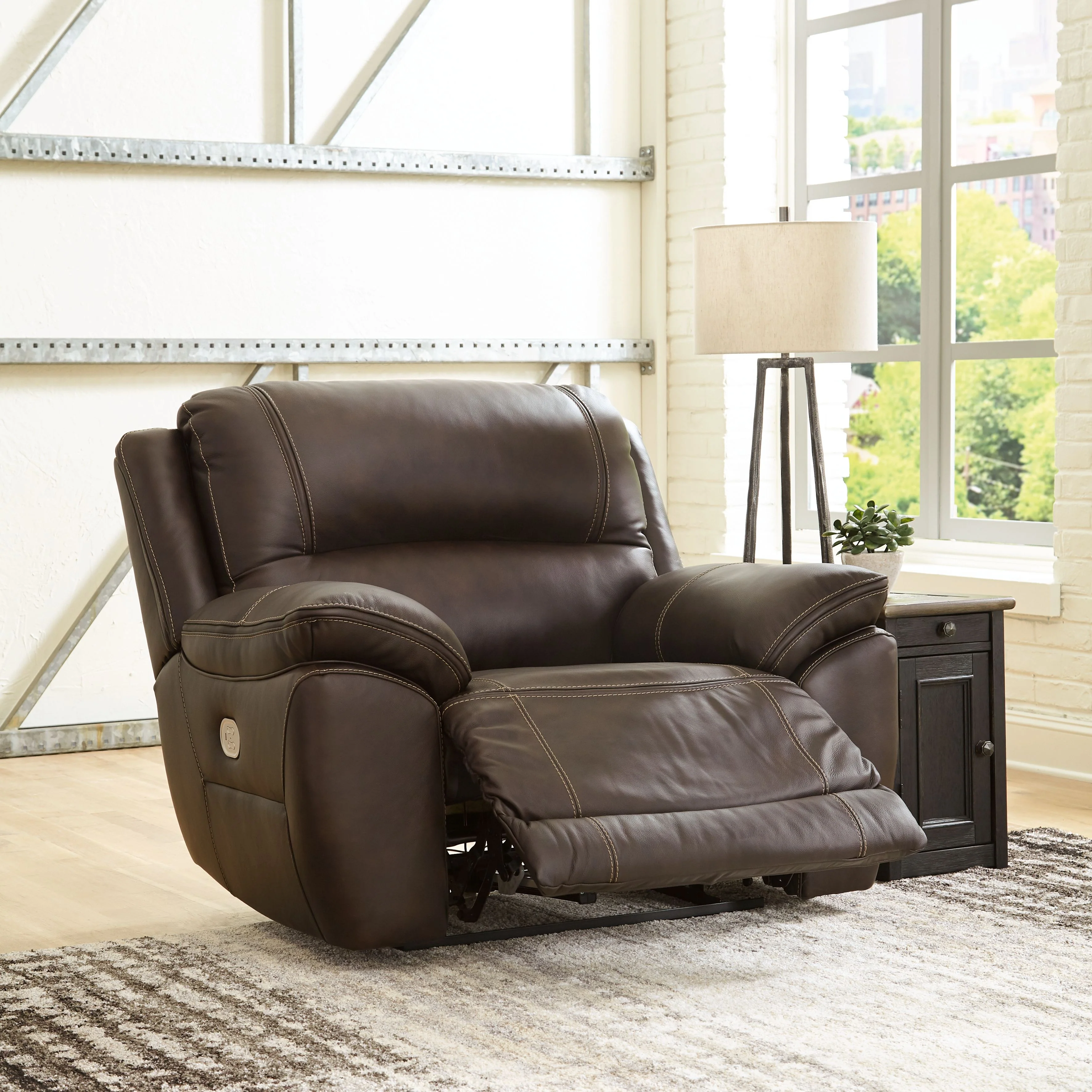 Dunleith - Zero Wall Recliner w/PWR HDRST - Chocolate - Image 9