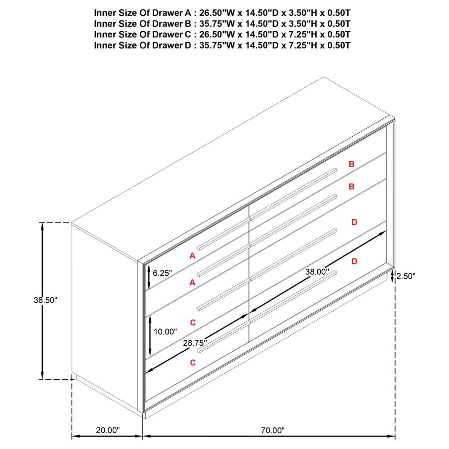 Durango - 8-Drawer Dresser - Image 24