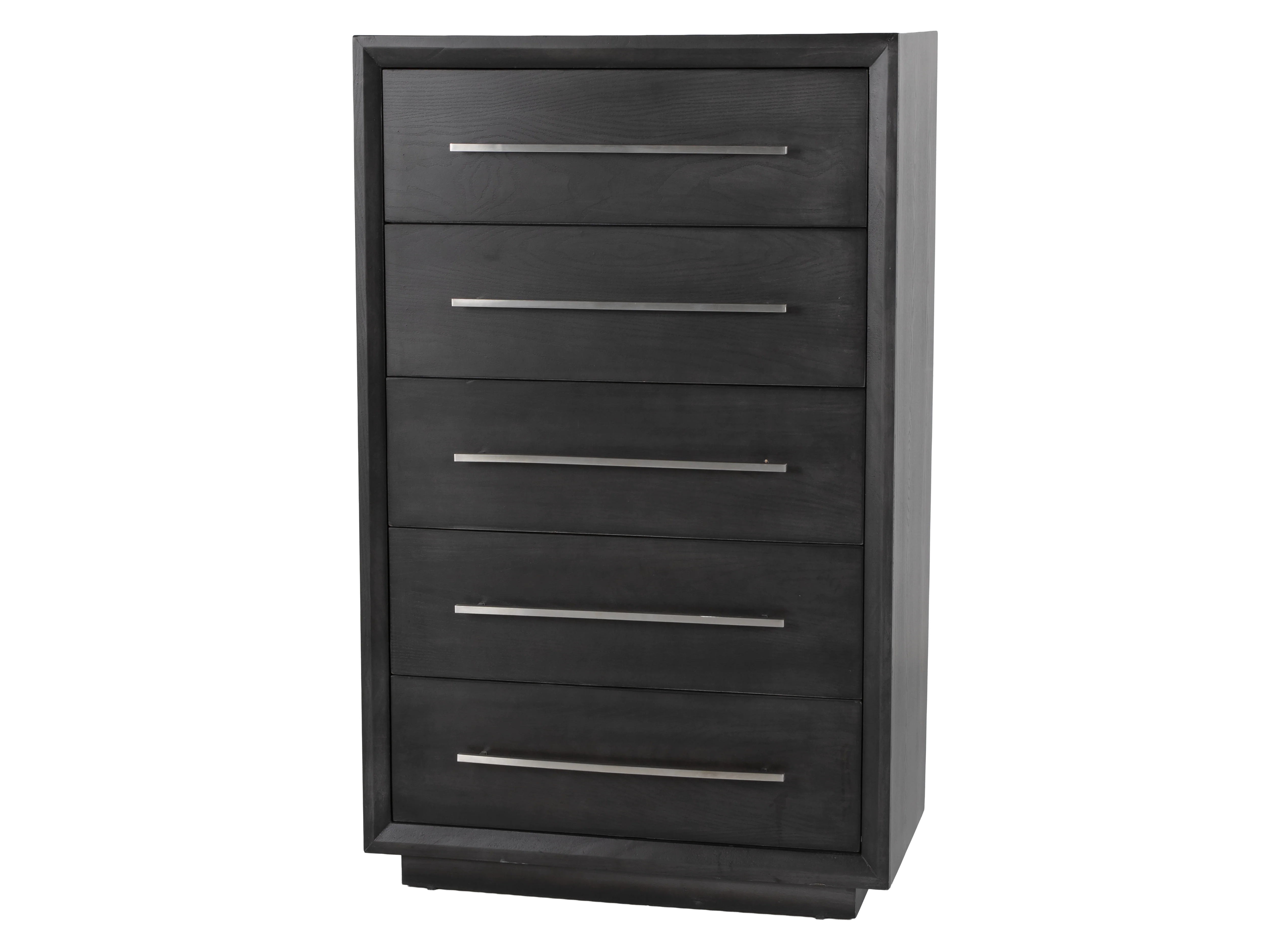 Durango Sofia Grey 5-Drawer Chest with Brushed Nickel Bar Pulls - Image 3