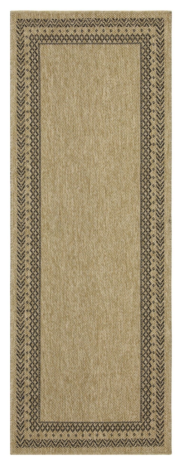 Earth - 5'3" X 7'3" Polypropylene Indoor, Outdoor Area Rug - Jute / Black - Image 2