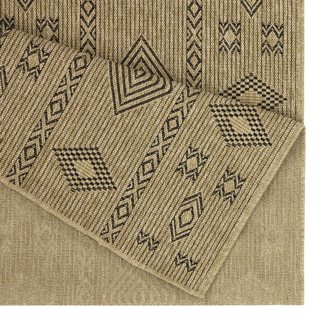 Earth - 7'10" X 10'3" Indoor, Outdoor Area Rug - Natural / Black - Image 3