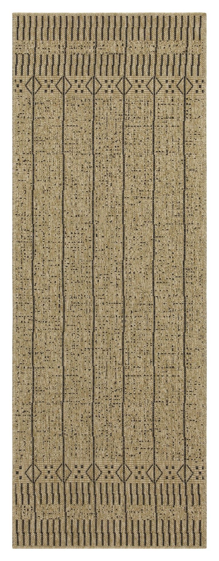 Earth - 7'10" X 10'3" Polypropylene, Indoor, Outdoor Area Rug - Jute / Black - Image 3