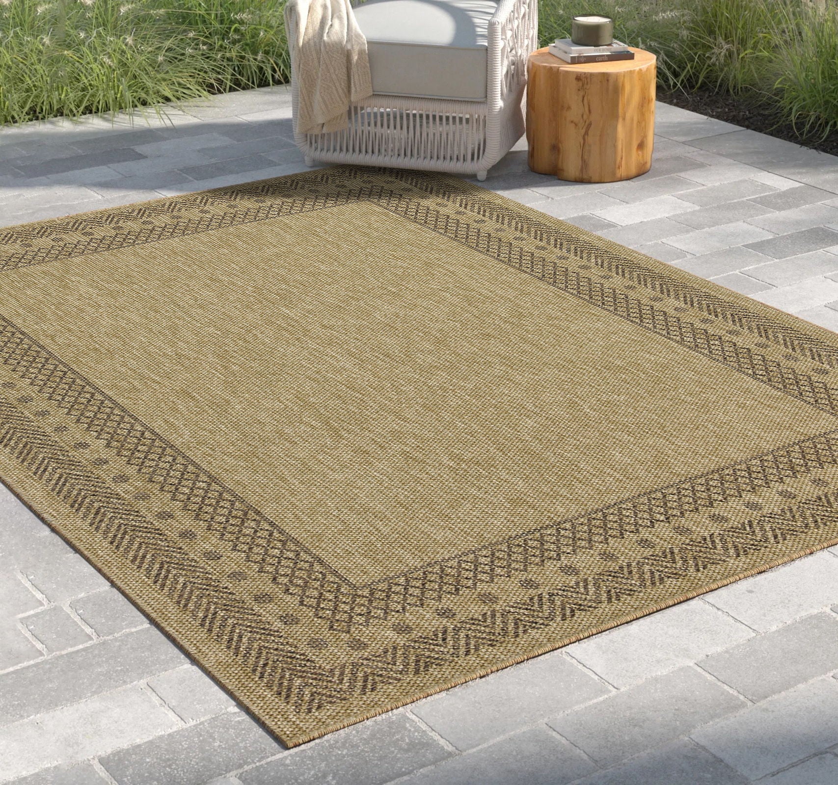 Earth - Polypropylene, Indoor, Outdoor Area Rug Versatile Elegance - Image 3