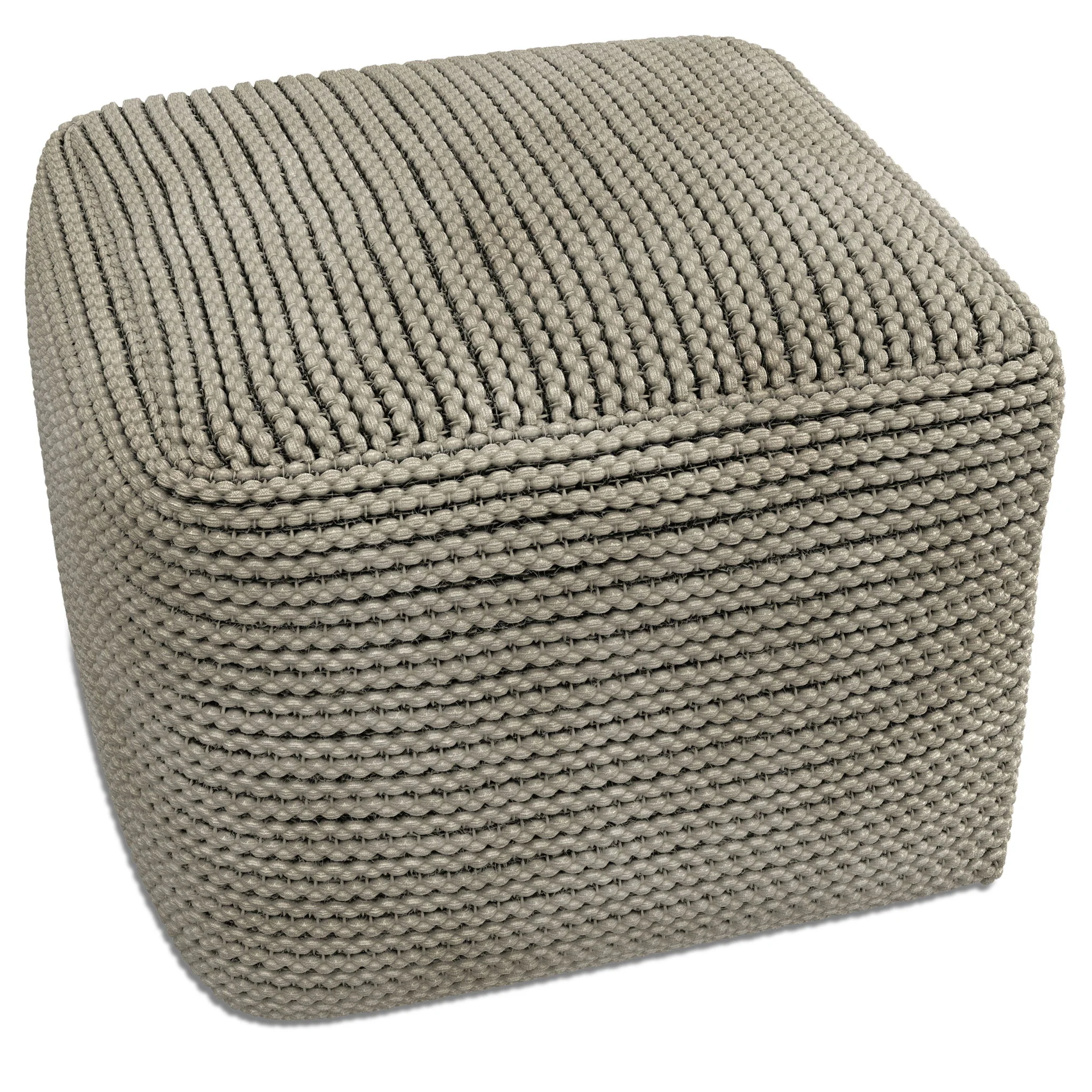Eastmont - Outdoor / Indoor Pouf - Cream - Image 5