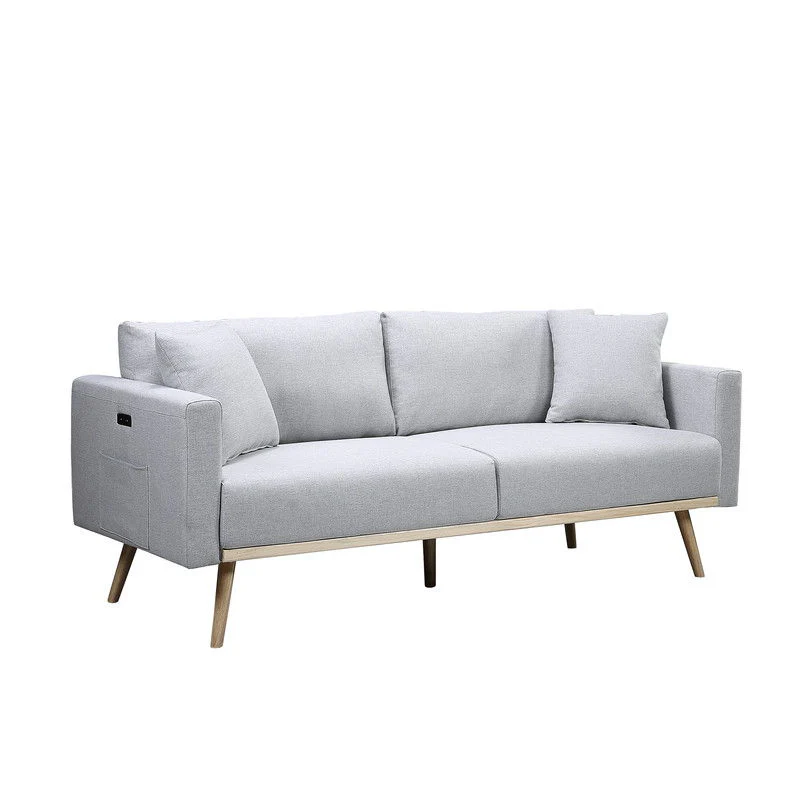 Easton - Fabric Sofa With USB Charging Ports Pockets And Pillows - Image 9