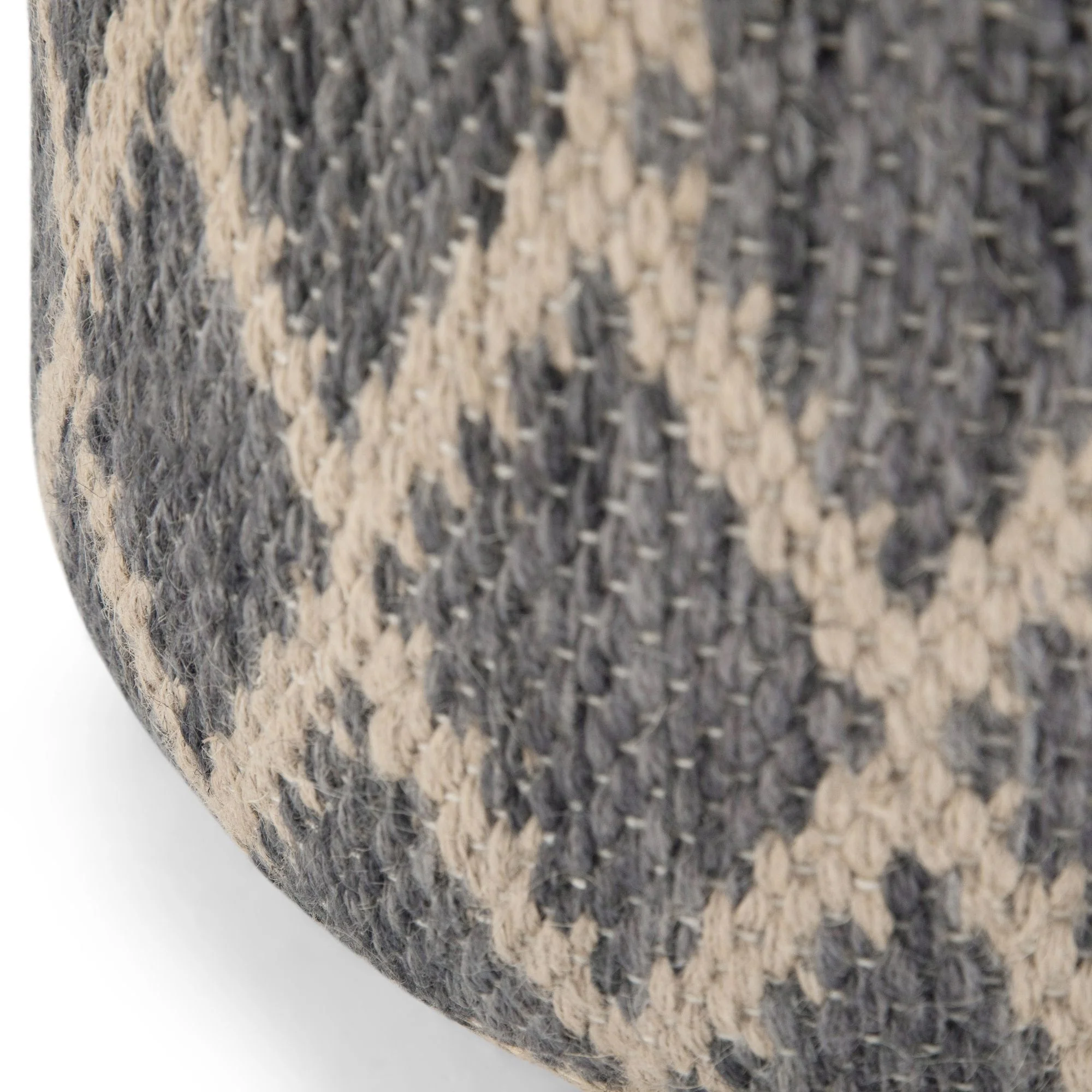 Edgeley - Handcrafted Round Pouf - Image 6