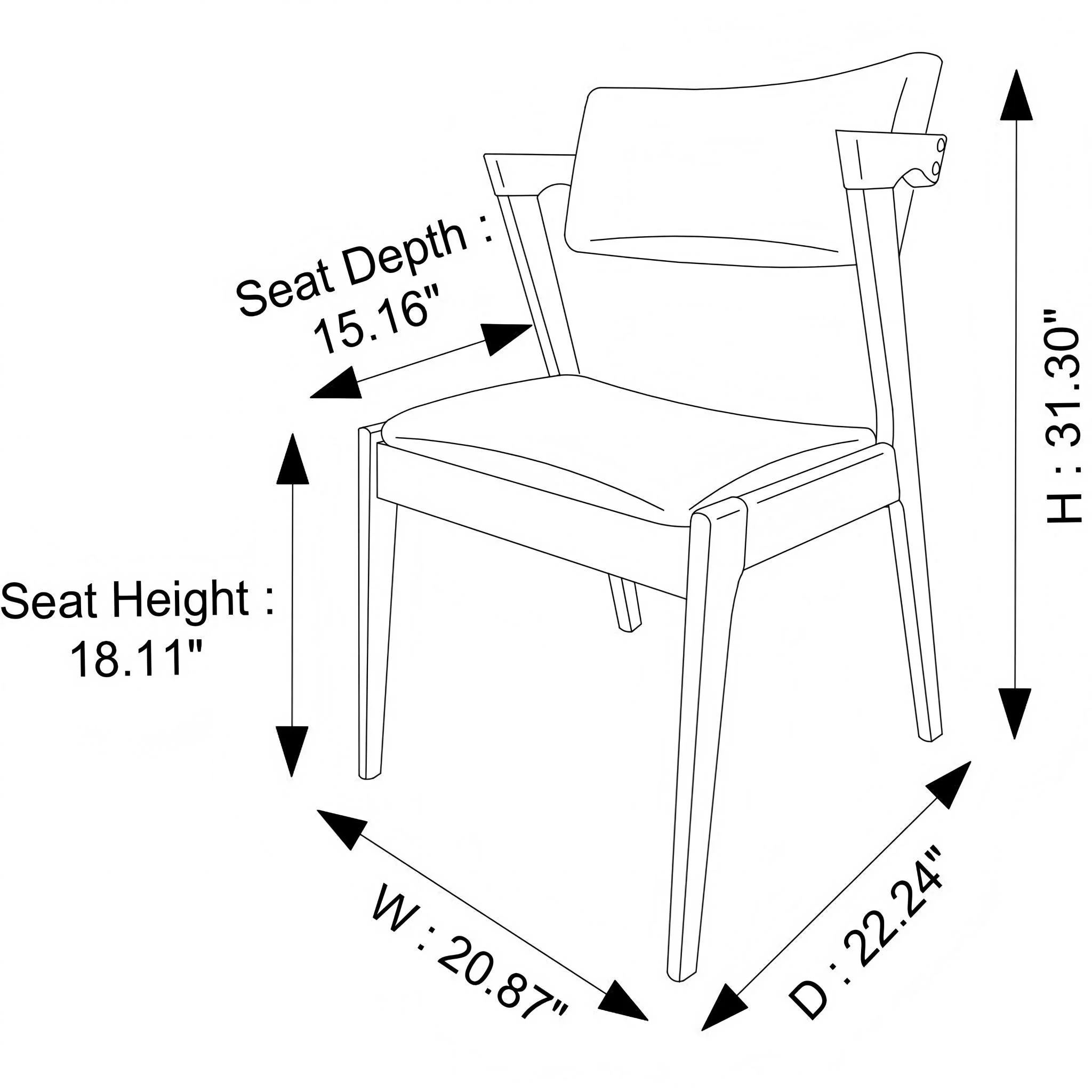Edwin - Mid-Century Modern Dining Chair (Set of 2) - Image 20
