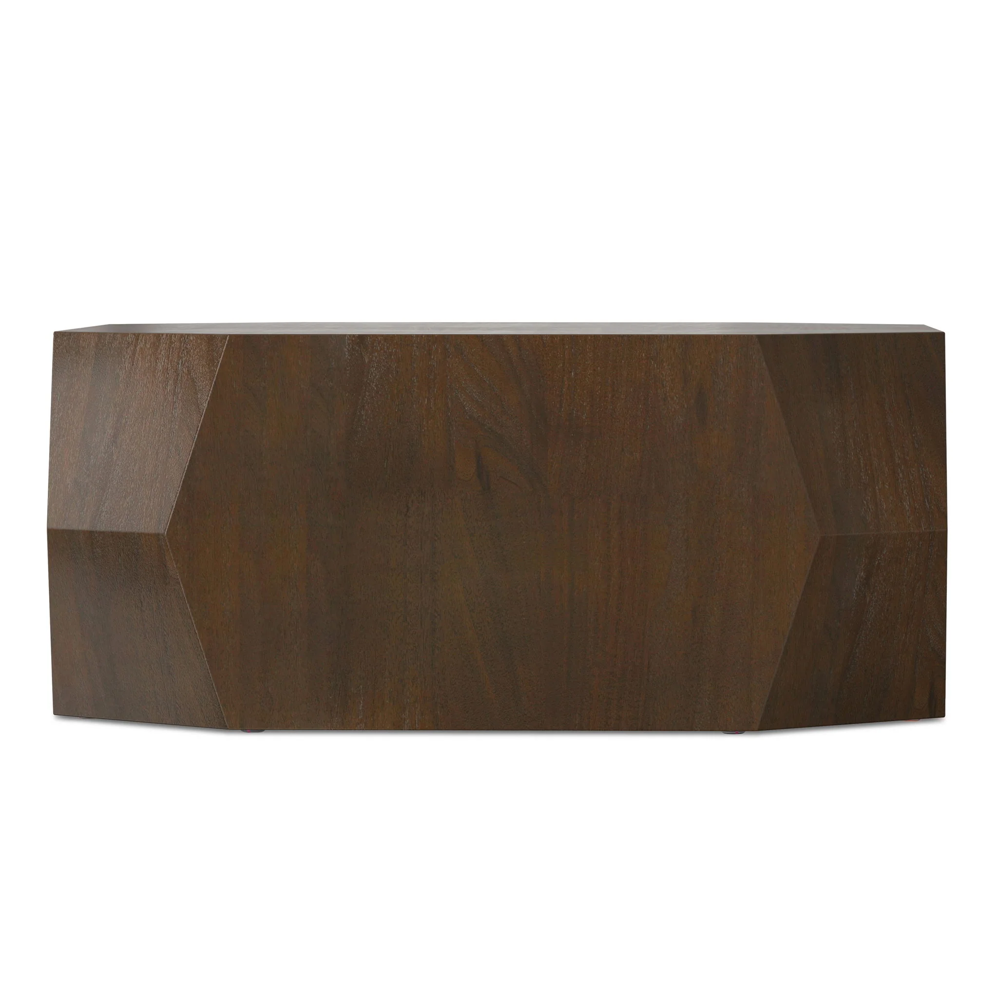 Eisley - Coffee Table With Geometric Design, - Walnut - Image 2